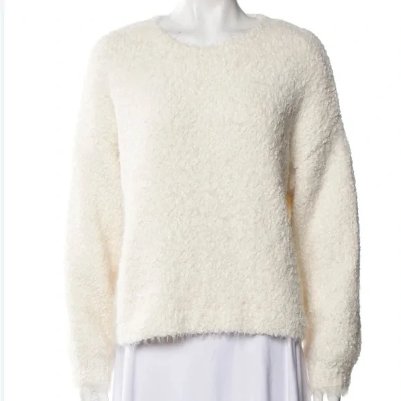 Joie Women's Cream metallic Sweater - Picture 4 of 10